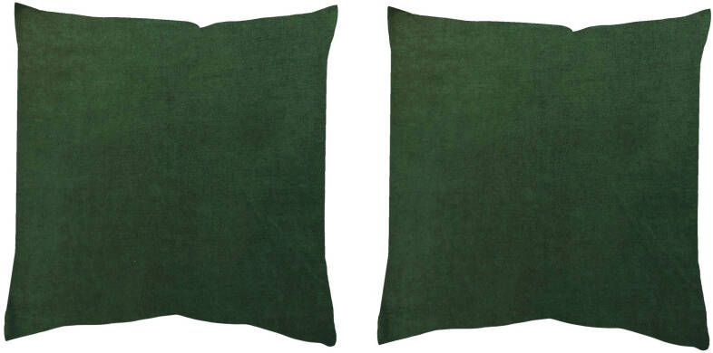 HOME WOHNIDEEN Kussenhoes ELMER 2-DELIG PAKKET MET VULLING (2 stuks)