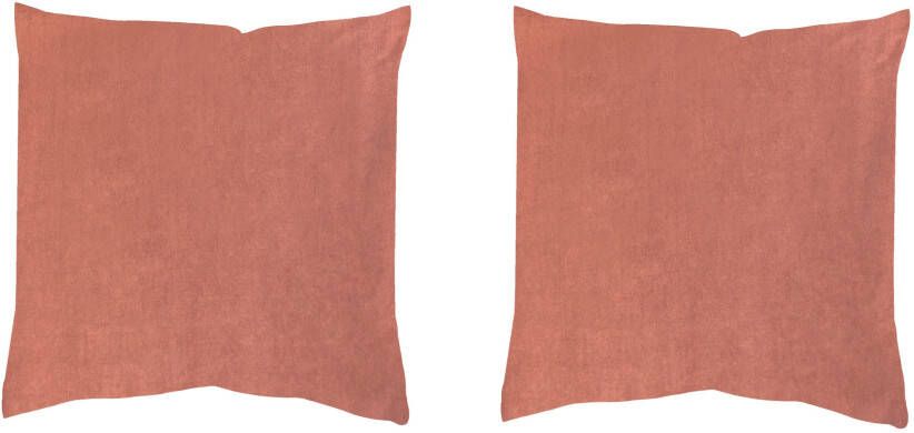 HOME WOHNIDEEN Kussenhoes ELMER 2-DELIG PAKKET MET VULLING (2 stuks)