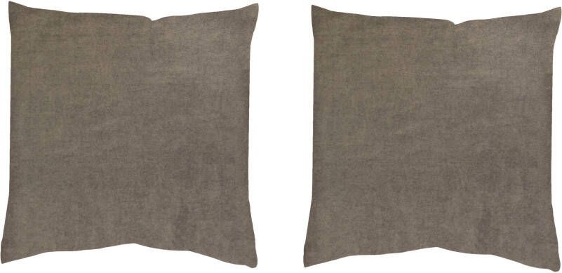 HOME WOHNIDEEN Kussenhoes ELMER 2-DELIG PAKKET MET VULLING (2 stuks)