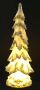 I.GE.A. Deco-boom Kerstboom met LED Verlichting Kerstdecoratie van polyresin hoogte ca. 34 cm (1 stuk) - Thumbnail 1