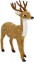 I.GE.A. Decoratief figuur Dierfiguur ree van kunstbont Bosdier standbeeld ornament knuffeldier kerstdecoratie winterdecoratie pluche dier (1 stuk) - Thumbnail 1