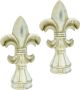 I.GE.A. Decoratief figuur Franse lelie (set van 2) - Thumbnail 1