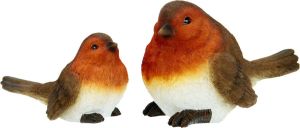 I.GE.A. Decoratief figuur Polyresin vogels (set van 2)