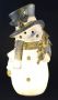 I.GE.A. Decoratief figuur Sneeuwpop Kerstdecoratie van polyresin hoogte ca. 36 cm (1 stuk) - Thumbnail 1