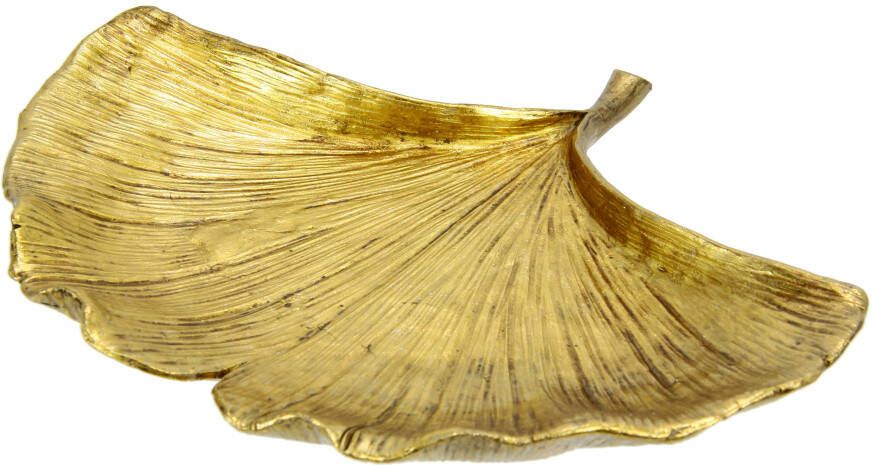 I.GE.A. Decoratieve Schaal ginkgo blad van polyresin (1 stuk)