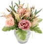 I.GE.A. Kunstbloem Arrangement rozen in pot (1 stuk) - Thumbnail 1