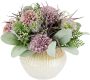 I.GE.A. Kunstbloem Arrangement van dahlia s en allium (1 stuk) - Thumbnail 1