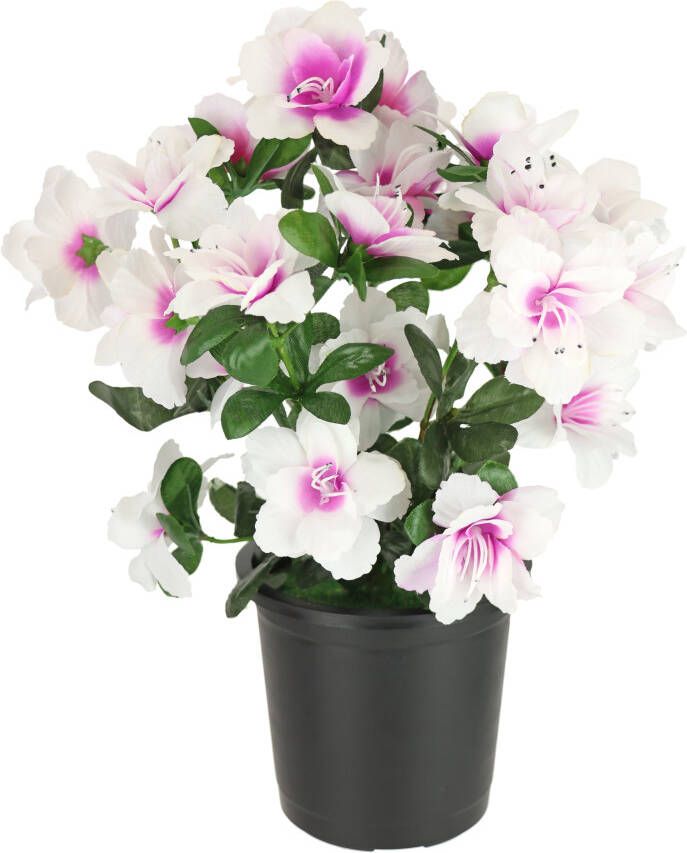 I.GE.A. Kunstbloem azalea in pot (1 stuk)