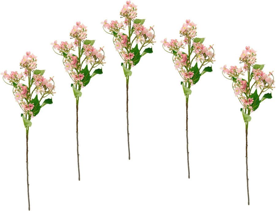 I.GE.A. Kunstbloem Bloementak set van 5 kunsttak kunstplant deco-tak (5 stuks)