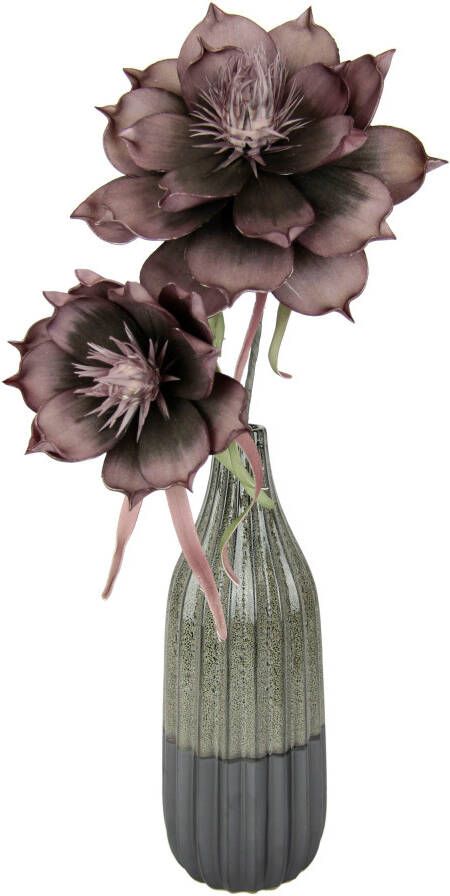 I.GE.A. Kunstbloem MAGNOLIE In keramische vaas (1 stuk)