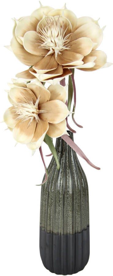 I.GE.A. Kunstbloem MAGNOLIE In keramische vaas (1 stuk)