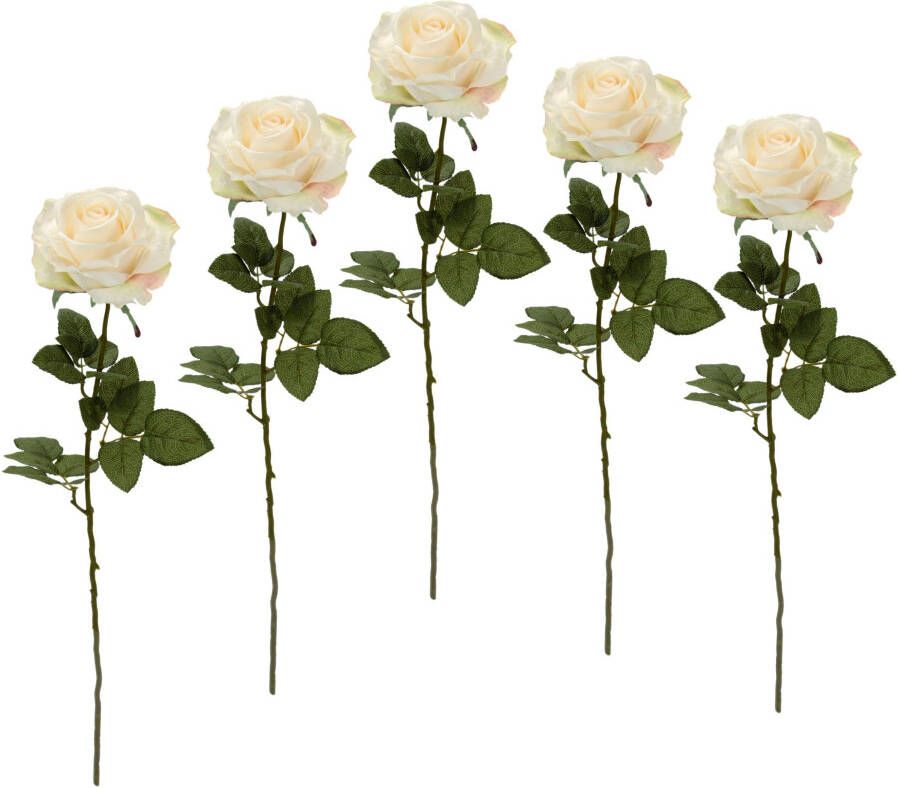 I.GE.A. Kunstbloem Rosé 5set van (5 stuks)