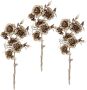 I.GE.A. Kunstbloem Rosé Kunstroos rozen tak 3-delige set (3 stuks) - Thumbnail 1