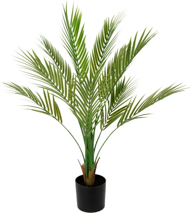 I.GE.A. Kunstboom Areca palm in pot kunstmatig kunstpalm kunstplant goudfruitpalm Kunstboom decoratieve plant kamerplant kamerpalm tropische groene plant (1 stuk)