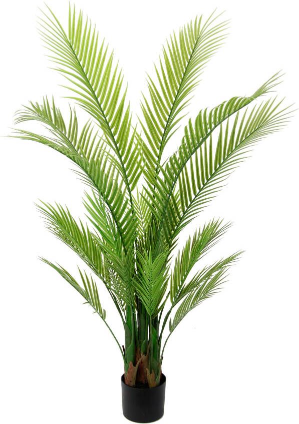 I.GE.A. Kunstboom Areca palm in pot kunstmatig kunstpalm kunstplant goudfruitpalm Kunstboom decoratieve plant kamerplant kamerpalm tropische groene plant (1 stuk)