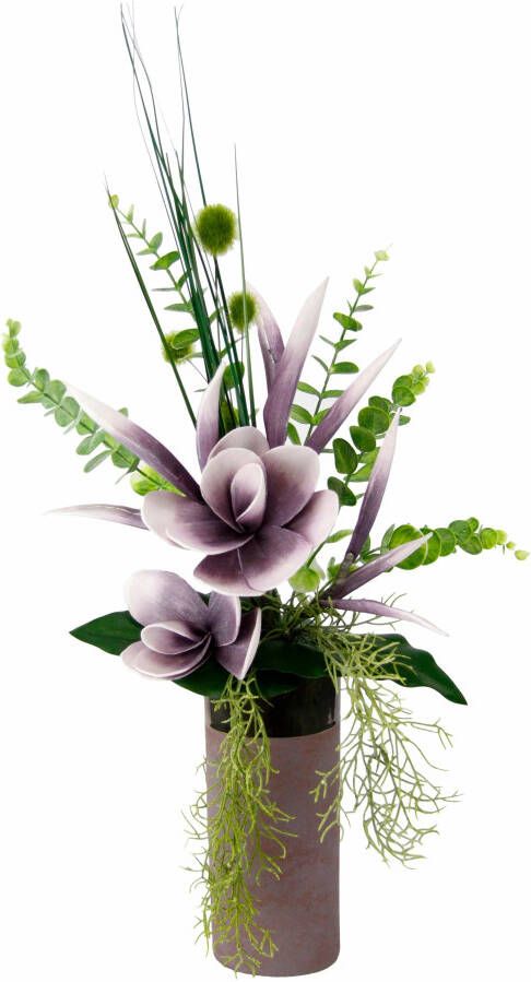 I.GE.A. Kunstplant Arrangement soft-magnolia in vaas (1 stuk)