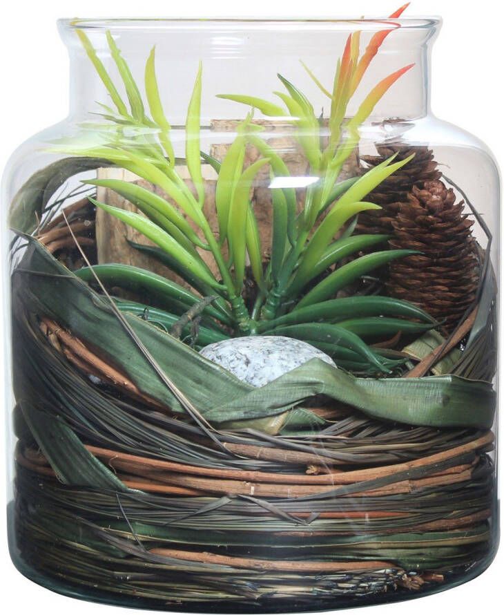 Kayoom Decoratief glas Decoratieglas Flora 810 Natuurlijk