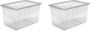 Keeeper Opbergbox Bea 3x 52 l met air control-systeem (set 2 stuks) - Thumbnail 1