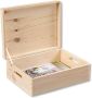 KESPER for kitchen & home Organizer Opbergdoos FSC -gecertificeerd dennenhout met klapdeksel - Thumbnail 1
