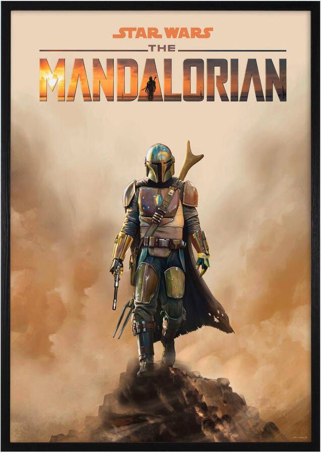 Komar Artprint met lijst Mandalorian Empire