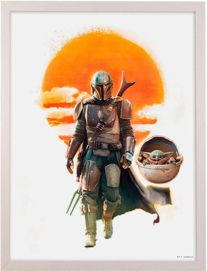 Komar Artprint met lijst Mandalorian Empire