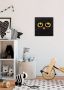 Komar Artprint op linnen BLACK CAT 30x30 cm (breedte x hoogte) artprint op spieraam (1 stuk) - Thumbnail 1
