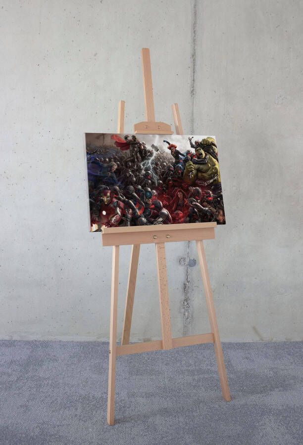 Komar Artprint op linnen Canvas schilderij Avengers War Afmeting 30 x 60 cm (1 stuk)