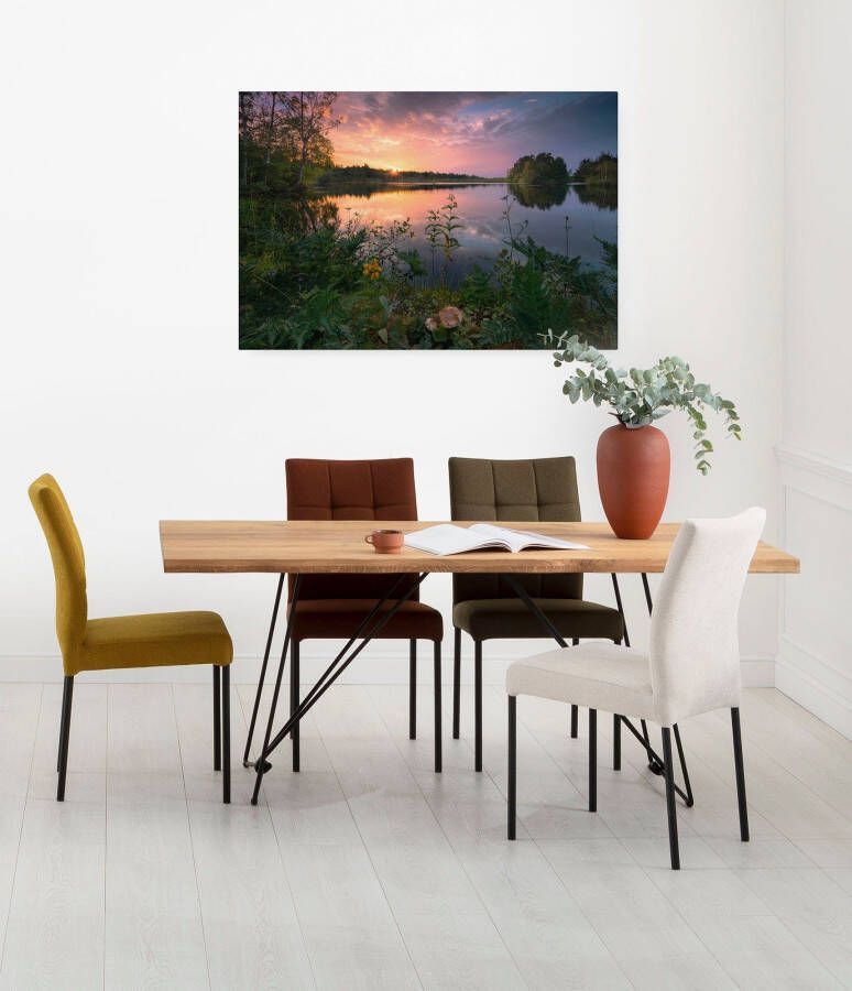 Komar Artprint op linnen Canvas schilderij Avond in Zweden Afmeting 90 x 60 cm (1 stuk)