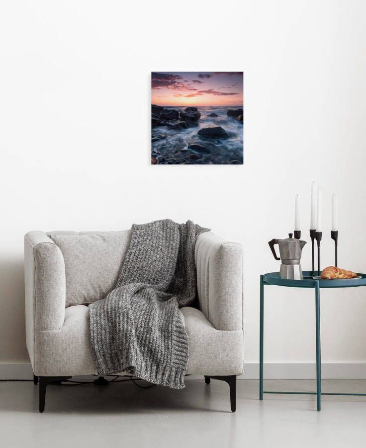 Komar Artprint op linnen Canvas schilderij Calm Current Afmeting 30 x 30 cm (1 stuk)