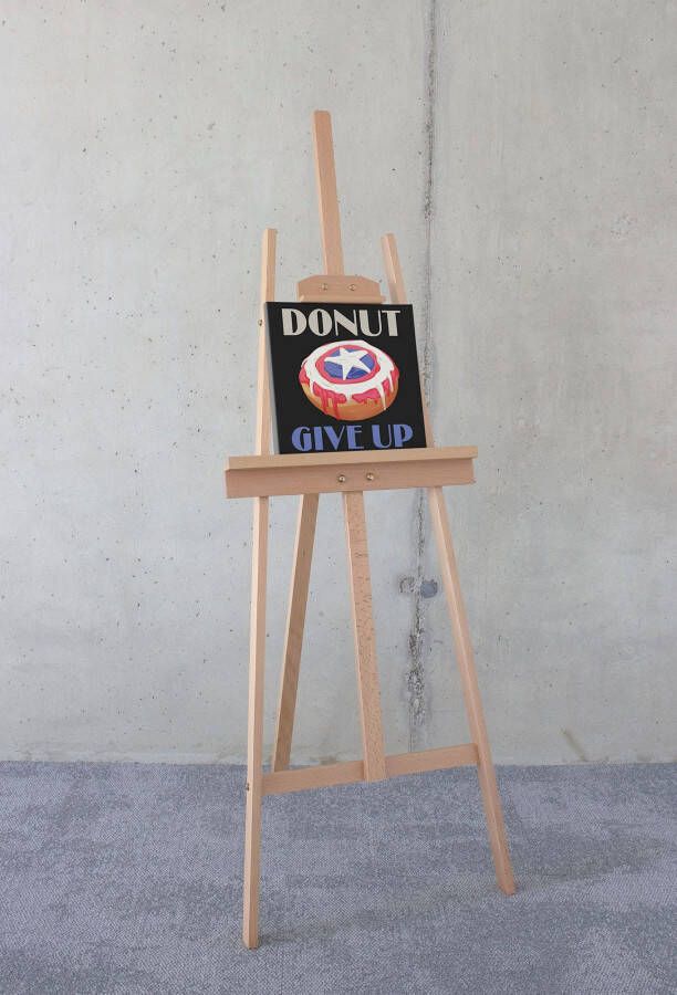 Komar Artprint op linnen Canvas schilderij Donut give up Afmeting 30 x 30 cm (1 stuk)