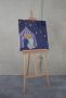 Komar Artprint op linnen Canvas schilderij Starry Night with Dumbo Afmeting 60 x 60 cm (1 stuk) - Thumbnail 1