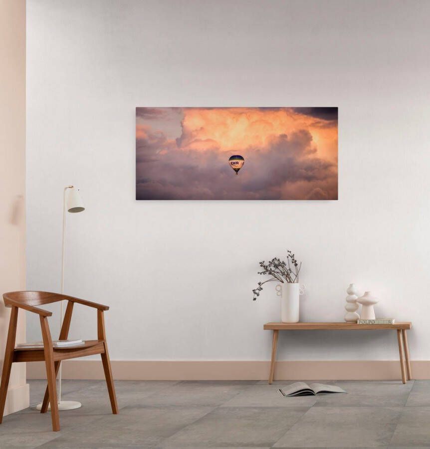 Komar Artprint op linnen Flying Balloon 40x90 cm (breedte x hoogte) spieraam afbeelding (1 stuk)