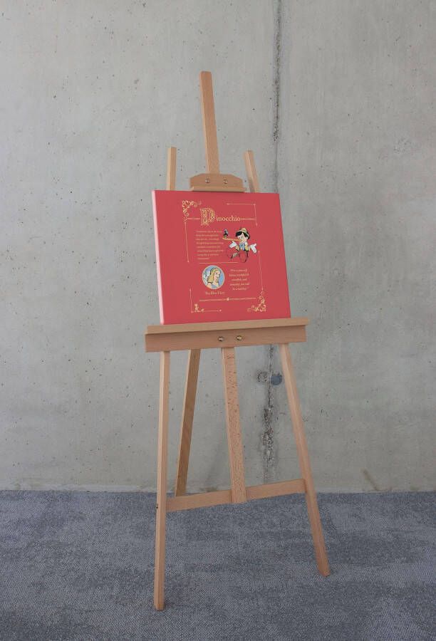 Komar Artprint op linnen Keilrahmenbild Pinocchio Vice Versa Größe 40 x 40 cm (1 stuk)