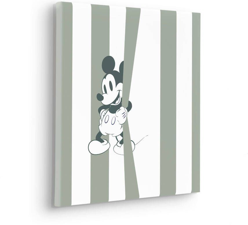 Komar Artprint op linnen Mickey Be Yourself Canvasdoek met echt houten frame (1 stuk)