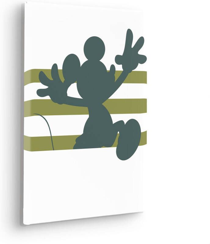 Komar Artprint op linnen Mickey Hey There Canvasdoek met echt houten frame (1 stuk)