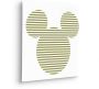 Komar Artprint op linnen Mickey Horizontal Stripes Canvasdoek met echt houten frame (1 stuk) - Thumbnail 1