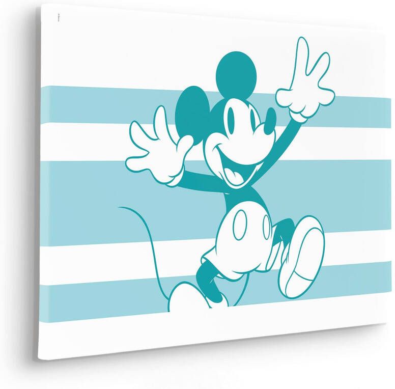 Komar Artprint op linnen Mickey Playful Canvasdoek met echt houten frame (1 stuk)