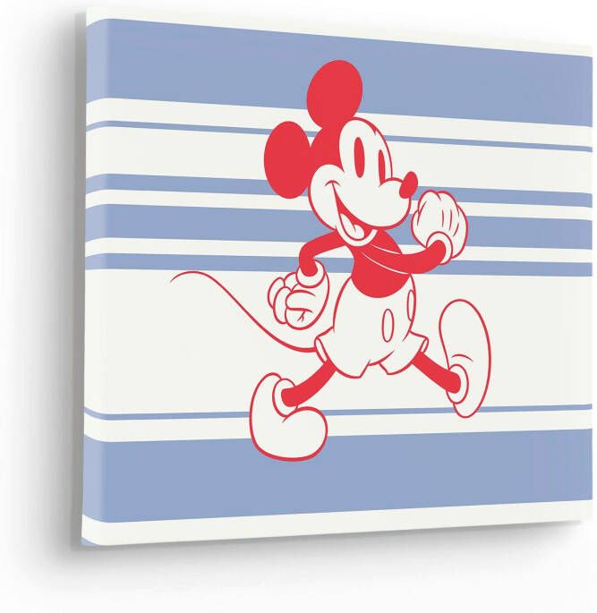 Komar Artprint op linnen Mickey Wonderful Live Canvasdoek met echt houten frame (1 stuk)