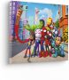 Komar Artprint op linnen Spidey and His Amazing Friends Selfie Größe 40 x 30 cm (1 stuk) - Thumbnail 1