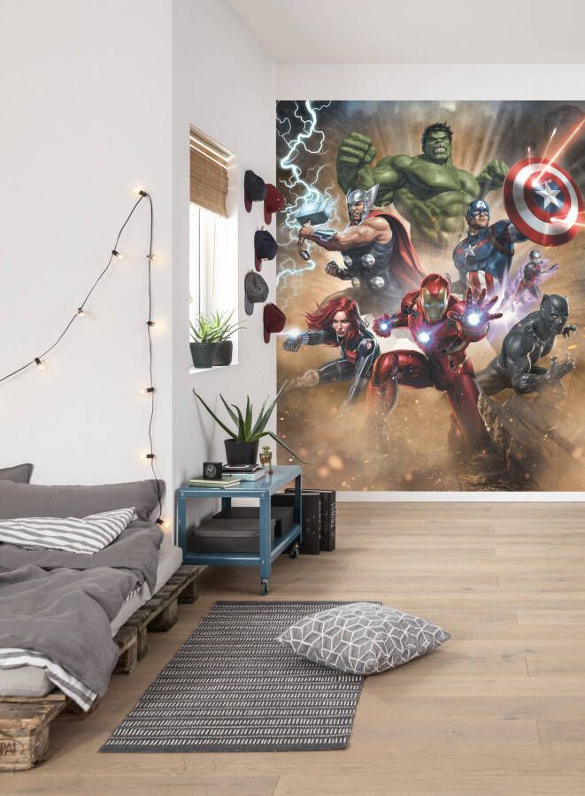 Komar Fotobehang Avengers Superpower 24 ijsblokjes flexibele bodem dicht lekvrij vaatwasserbestendig (1 stuk)