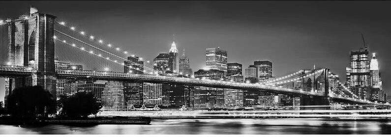 Komar Fotobehang Brooklyn Bridge Afmeting 368 x 127 cm (set)