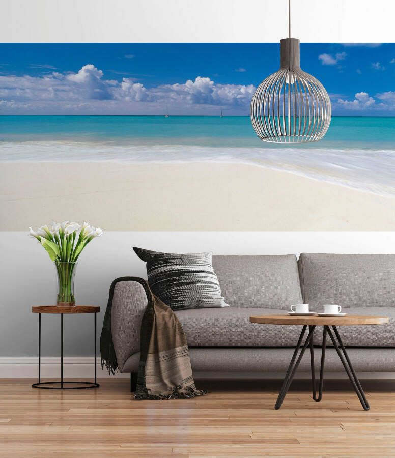 Komar Fotobehang Deserted Beach grootte 368 x 127 cm (1 stuk)