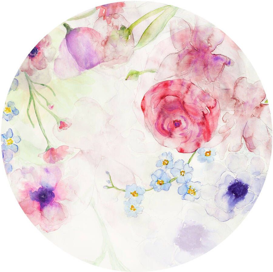 Komar Fotobehang Zelfklevend vlies Floret Afmeting 125 x 125 cm (1 stuk)