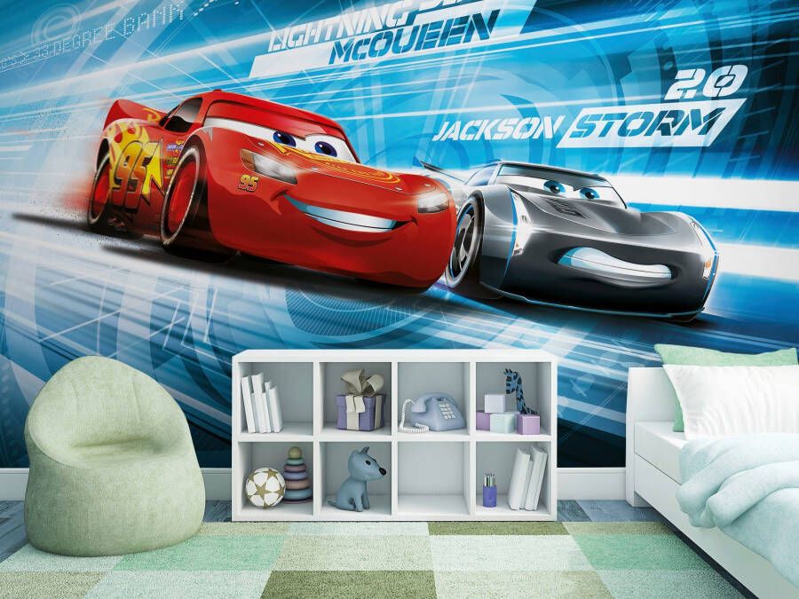 Komar Fotobehang Fototapete Fotobehang Cars 3 Simulation x 184 cm (1 stuk)