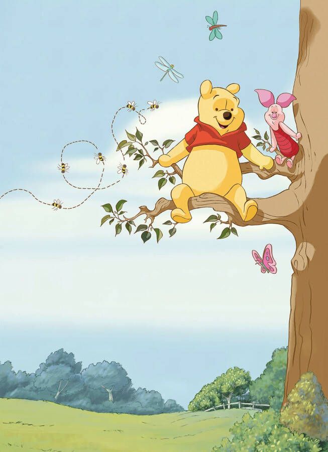 Komar Fotobehang Fototapete Fotobehang Winnie Pooh Tree x 254 cm (1 stuk)