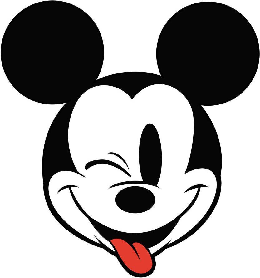 Komar Fotobehang Zelfklevend vlies Mickey Head Optimism Afmeting 125 x 125 cm