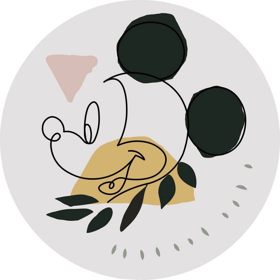 Komar Fotobehang Zelfklevend vlies Mickey Modern Art Afmeting 125 x 125 cm
