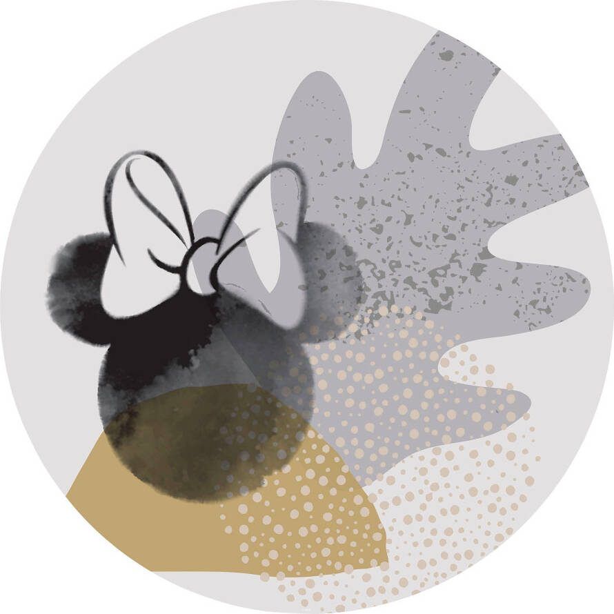 Komar Fotobehang Zelfklevend vlies Minnie Loop Art Afmeting 125 x 125 cm