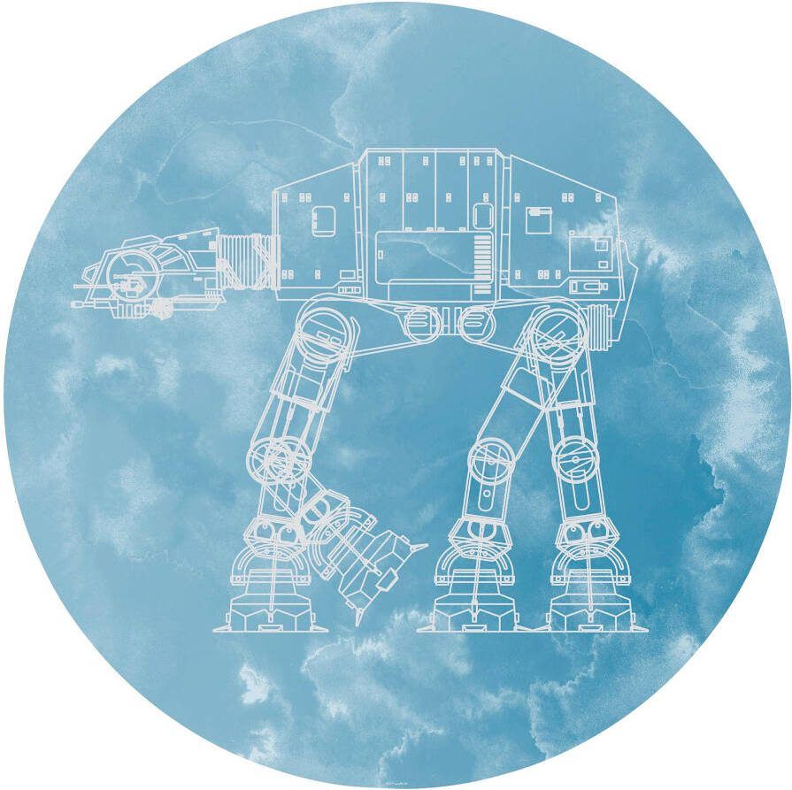 Komar Fotobehang Zelfklevend vlies Star Wars AT-AT Afmeting 125 x 125 cm