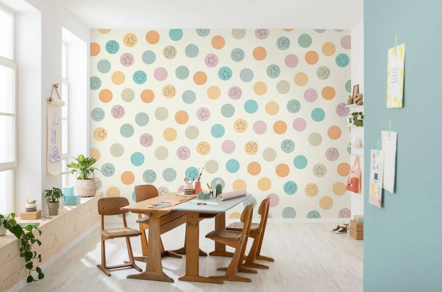 Komar Fotobehang Vlies fotobehang Disney Pastel Confetti grootte 400 x 250 cm (1 stuk)